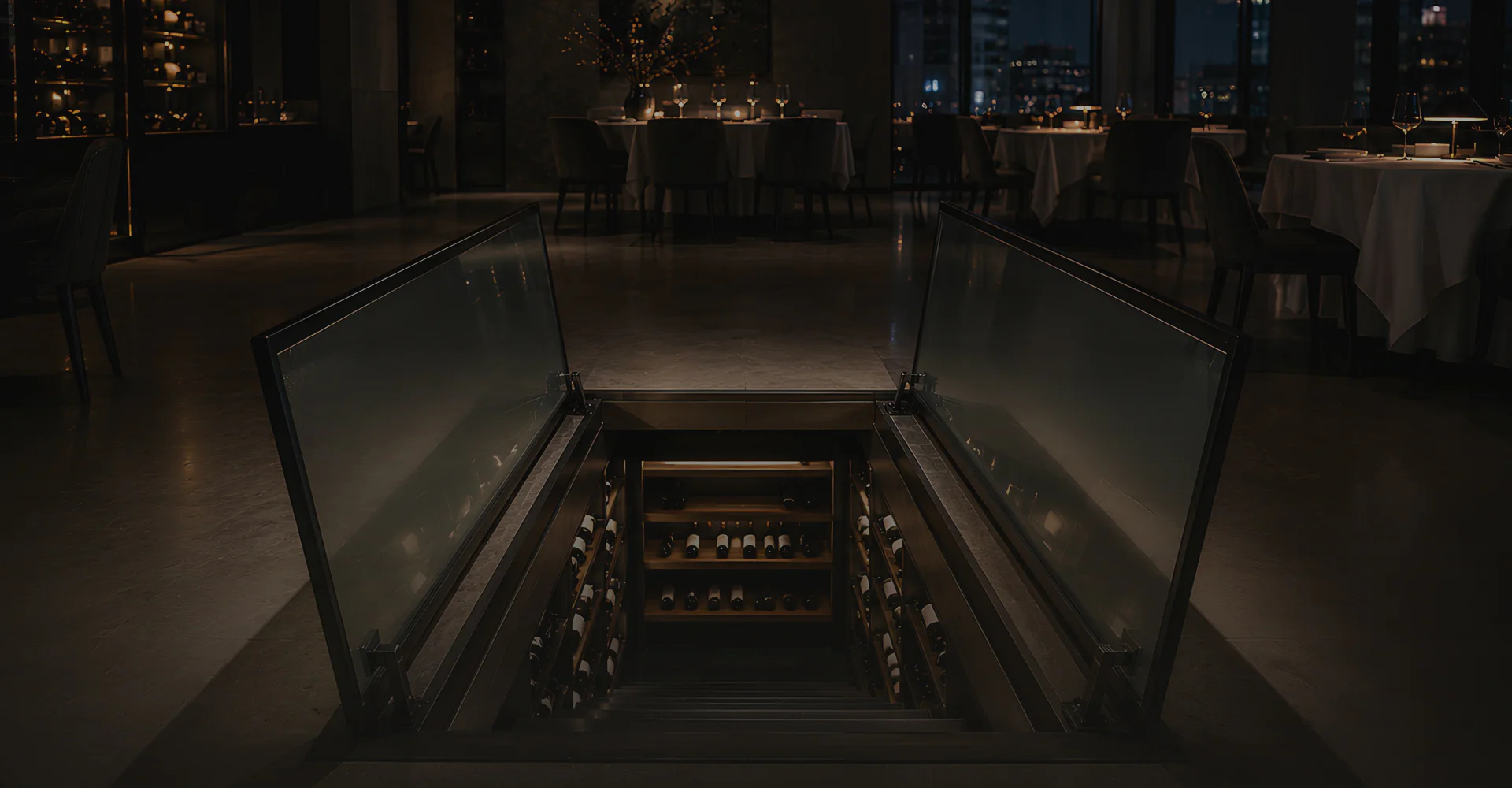 Hidden wine cellar entrances